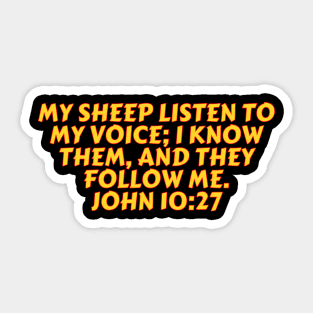 Bible Verse John 10:27 Sticker